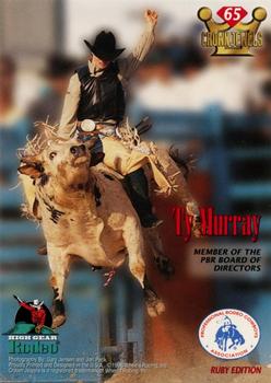 1996 High Gear Rodeo Crown Jewels #65 Ty Murray Back